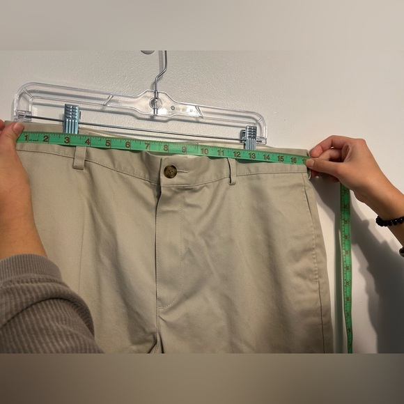 Men’s Dress Pants. LL Bean. Size 36/30. Khaki - Picture 3 of 6